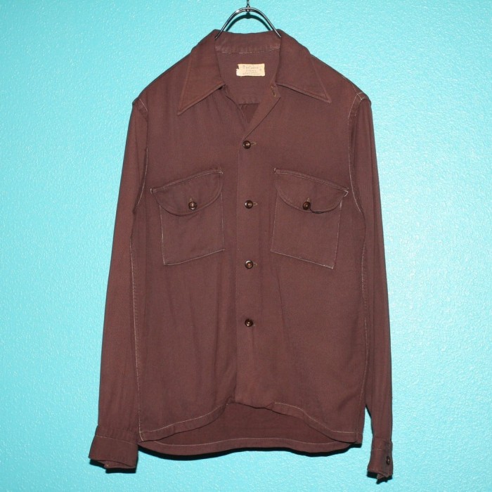 40s marlboro Rayon×Wool Gabardine Shirt | Vintage.City Vintage Shops, Vintage Fashion Trends