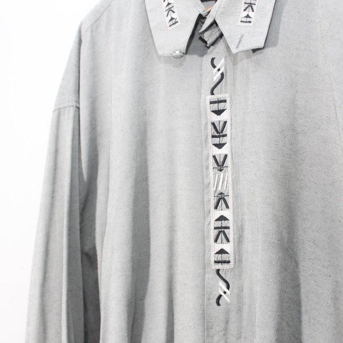 USA VINTAGE BRUTINI EMBROIDERY DESIGN SHIRT/アメリカ古着刺繍デザインシャツ | Vintage.City 빈티지숍, 빈티지 코디 정보