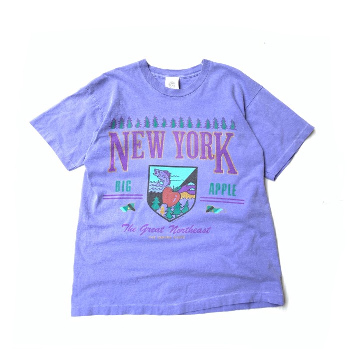 New York “Big Apple” Tee 80s (Size S-M) | Vintage.City 빈티지숍, 빈티지 코디 정보
