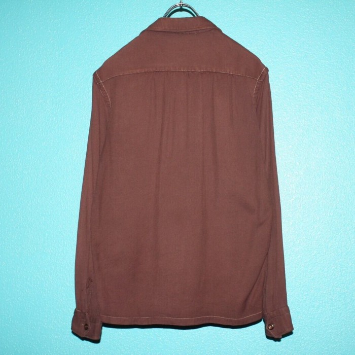 40s marlboro Rayon×Wool Gabardine Shirt | Vintage.City 古着屋、古着コーデ情報を発信