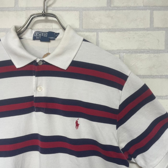 POLO by RALPH LAUREN   半袖ポロシャツ　M   コットン100%   刺繍　ボーダー | Vintage.City Vintage Shops, Vintage Fashion Trends