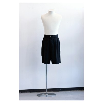 Vintage Black Silk Shorts | Vintage.City ヴィンテージ 古着