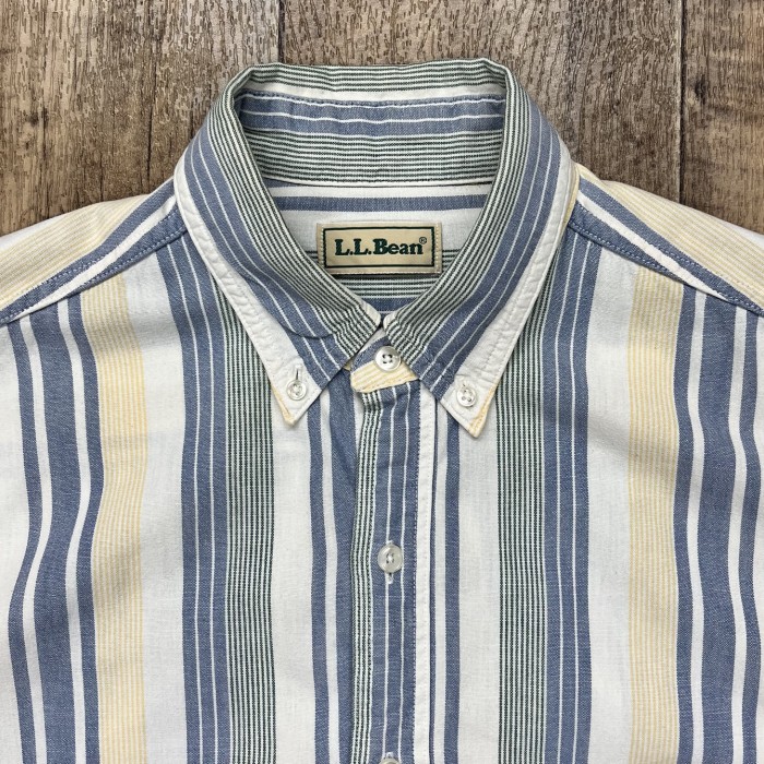 90'S LL Bean コットン 半袖 BDシャツ マルチストライプ | Vintage.City 빈티지숍, 빈티지 코디 정보