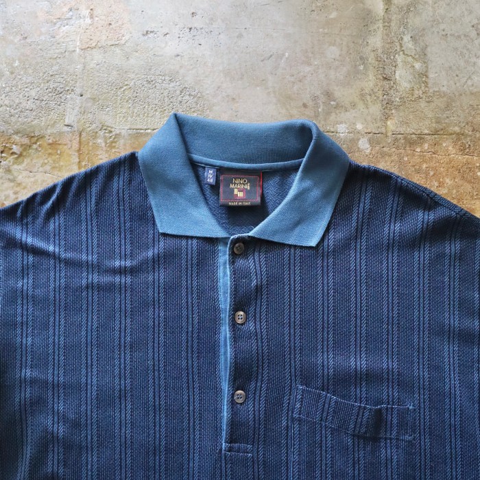 USED NINO MARINI s/s polo shirt | Vintage.City 古着屋、古着コーデ情報を発信