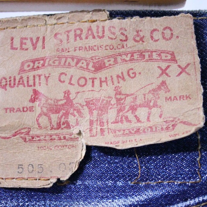 60s (1969) Levis 505 Denim Pants "BIG E" | Vintage.City 빈티지숍, 빈티지 코디 정보