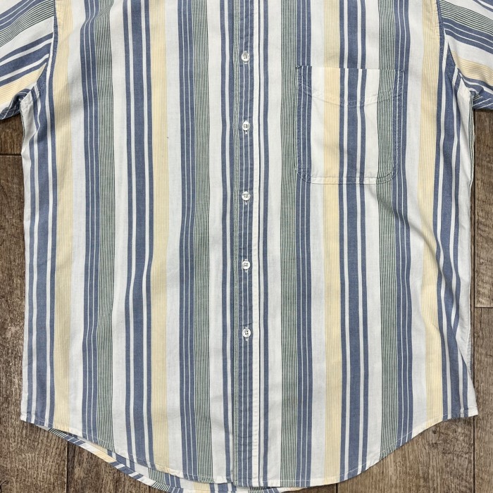 90'S LL Bean コットン 半袖 BDシャツ マルチストライプ | Vintage.City 빈티지숍, 빈티지 코디 정보