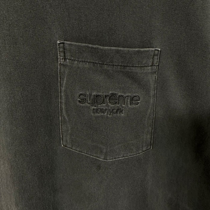 supreme シュプリーム Tシャツ L 刺繍ロゴ ワンポイントロゴ ポケット | Vintage.City 古着屋、古着コーデ情報を発信