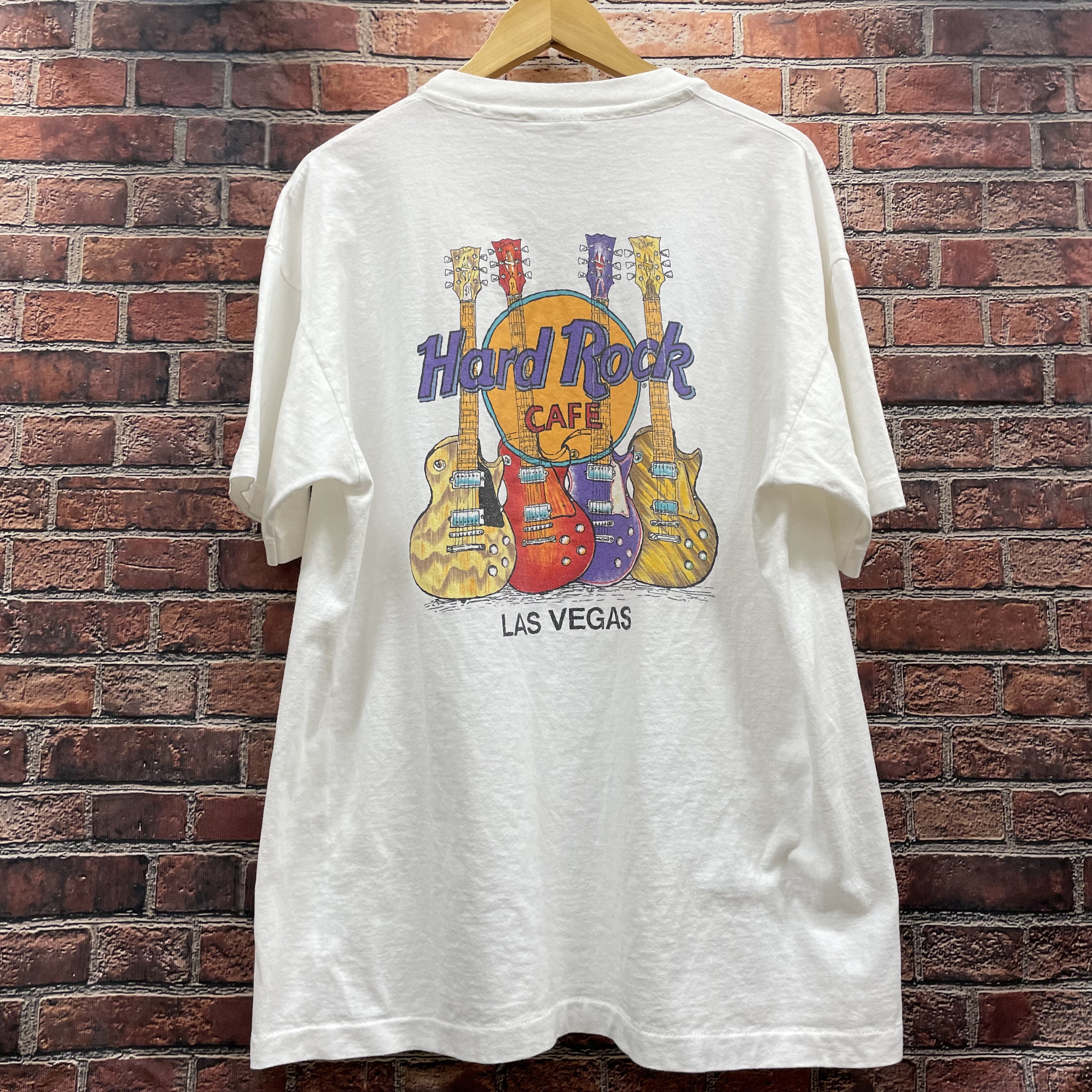 90s ハードロックカフェ Hard Rock Cafe Tシャツ ラスベガス ギター