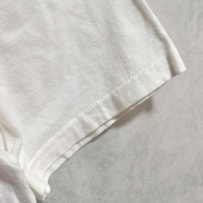old white cotton printed t-shirts | Vintage.City 古着屋、古着コーデ情報を発信