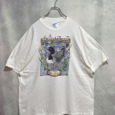 old white cotton printed t-shirts | Vintage.City ヴィンテージ 古着