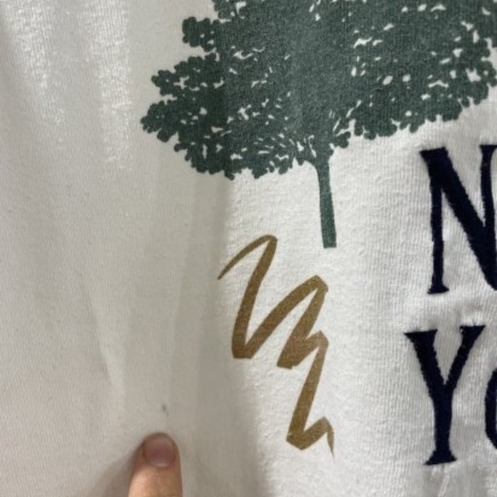 old " new york " printed & embroidery cotton t-shirts | Vintage.City 빈티지숍, 빈티지 코디 정보
