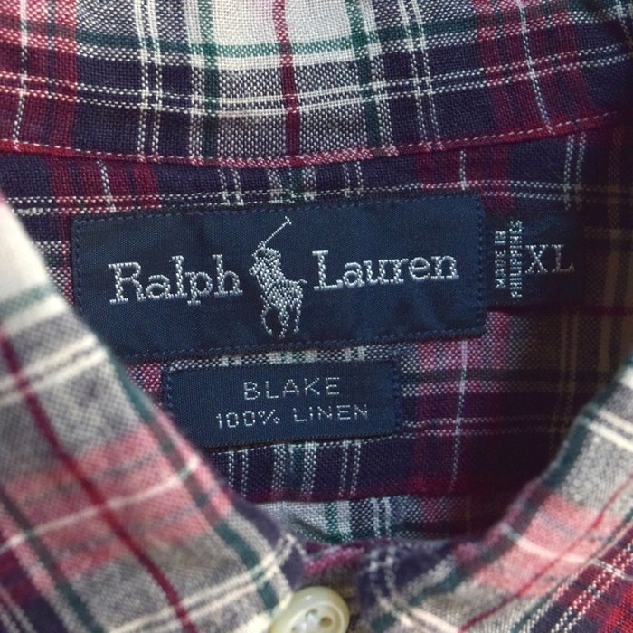 90s " polo ralph lauren / blake " 100% linen BD shirts | Vintage.City 古着屋、古着コーデ情報を発信