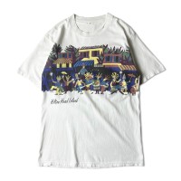 90s スーベニア アート プリント 半袖 Tシャツ / 90年代 オールド ホワイト プリントT | Vintage.City ヴィンテージ 古着
