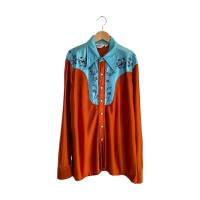 70s western embroidery L/S shirt | Vintage.City ヴィンテージ 古着