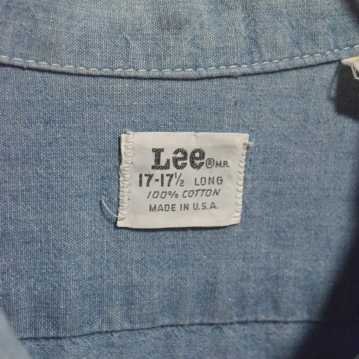 60〜70s " Lee " all cotton chambray shirts | Vintage.City 古着屋、古着コーデ情報を発信