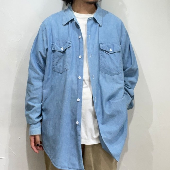 60〜70s " Lee " all cotton chambray shirts | Vintage.City Vintage Shops, Vintage Fashion Trends
