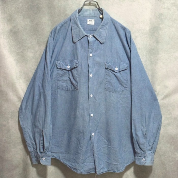 60〜70s " Lee " all cotton chambray shirts | Vintage.City Vintage Shops, Vintage Fashion Trends