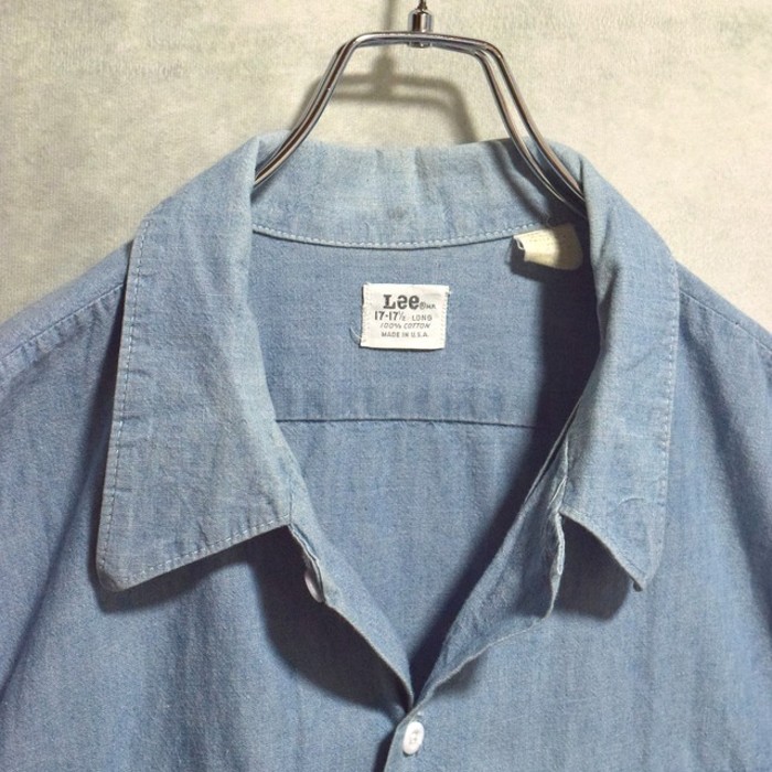 60〜70s " Lee " all cotton chambray shirts | Vintage.City 빈티지숍, 빈티지 코디 정보