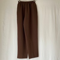 brown polyester easy pants | Vintage.City ヴィンテージ 古着