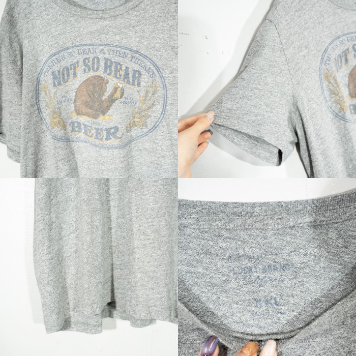 USA VINTAGE BEER BEAR PRINT DESIGN T SHIRT/アメリカ古着ビールくまプリントデザインTシャツ | Vintage.City 古着屋、古着コーデ情報を発信