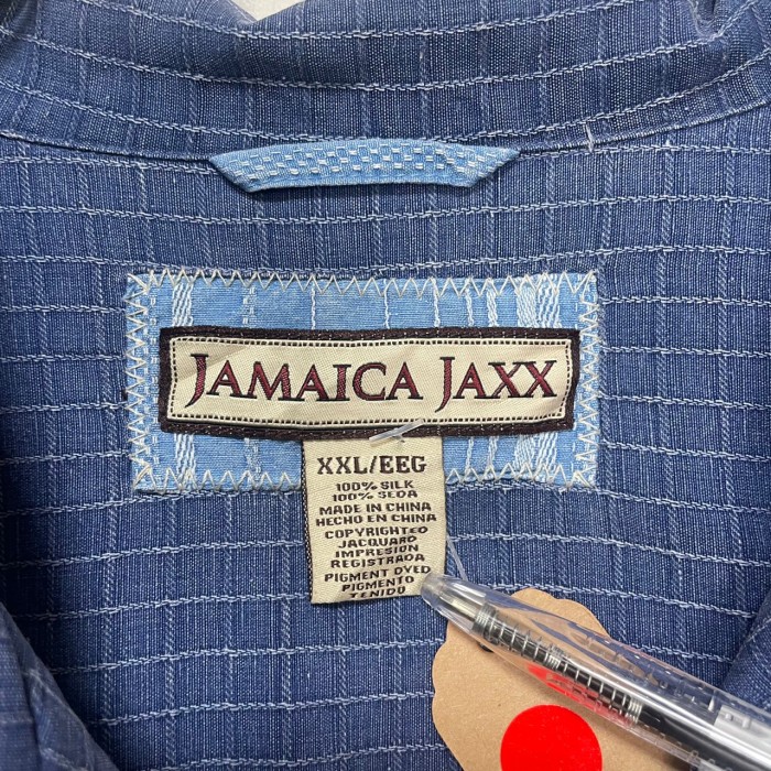 JAMAICA JAXX   半袖シルクシャツ　2XL   シルク100% | Vintage.City 古着屋、古着コーデ情報を発信