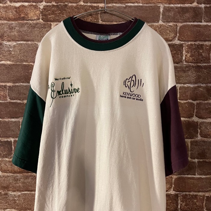 US 古着 切り替え クレイジーパターン 企業 Tシャツ | Vintage.City 古着屋、古着コーデ情報を発信