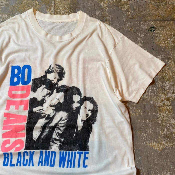 90s BODEANS/BLACK and WHITE バンドtシャツ USA製 | Vintage.City 빈티지숍, 빈티지 코디 정보