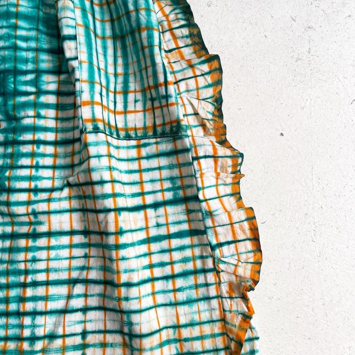 vintage tie dye  ruffle sleeveless  one piece | Vintage.City 빈티지숍, 빈티지 코디 정보
