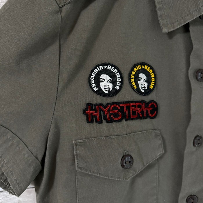 HYSTERIC GLAMOUR ワークシャツ 刺繍 ワッペンロゴ ヒスガール | Vintage.City Vintage Shops, Vintage Fashion Trends