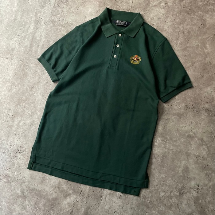 【90s】Burberry バーバリー ポロシャツ 半袖 USA製 グリーン 緑 | Vintage.City 古着屋、古着コーデ情報を発信