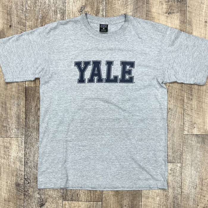 90'S MV SPORT "YALE" 染み込みプリント 半袖 Tシャツ ヘザーグレー | Vintage.City 古着屋、古着コーデ情報を発信