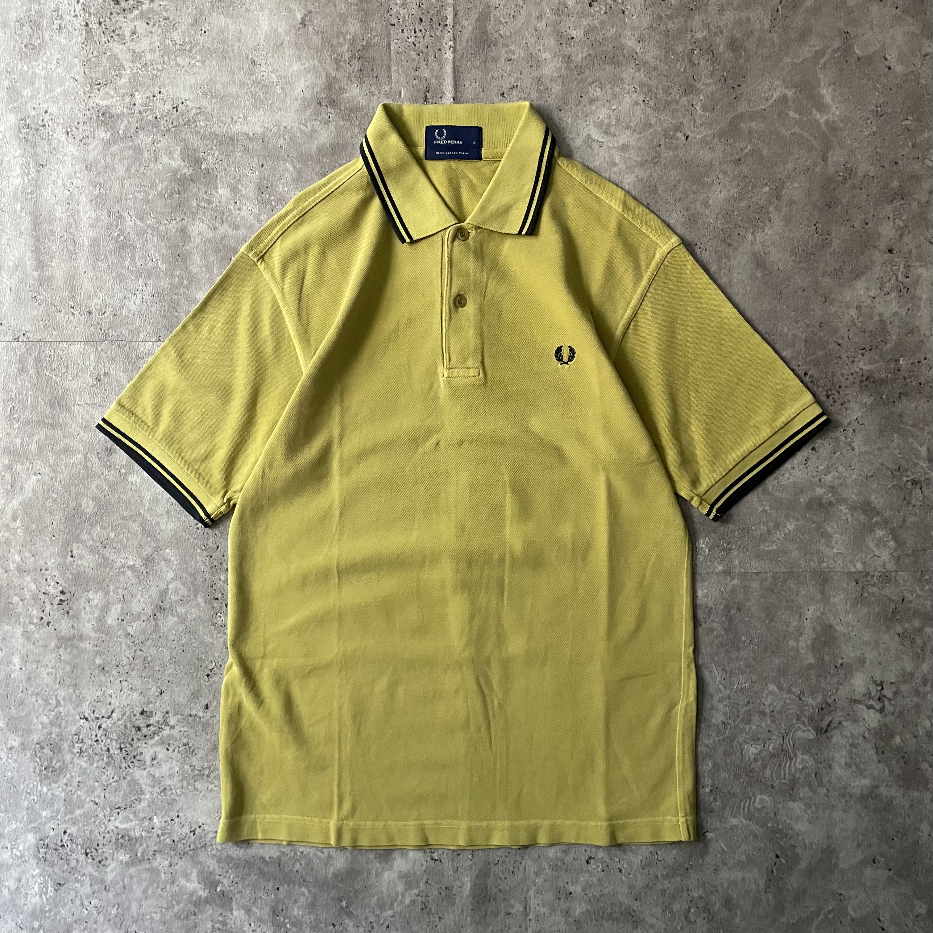 FRED PERRY】フレッドペリー ポロシャツ 半袖 黄緑 ライトグリーン