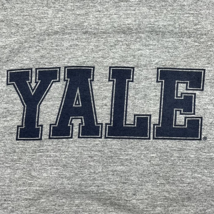 90'S MV SPORT "YALE" 染み込みプリント 半袖 Tシャツ ヘザーグレー | Vintage.City 古着屋、古着コーデ情報を発信