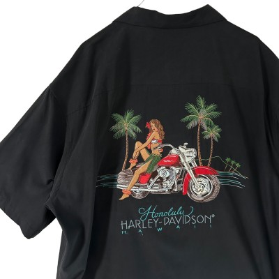 HARLEY-DAVIDSON シャツ 3XL 刺繍ロゴ バックロゴ ハワイ | Vintage.City ヴィンテージ 古着