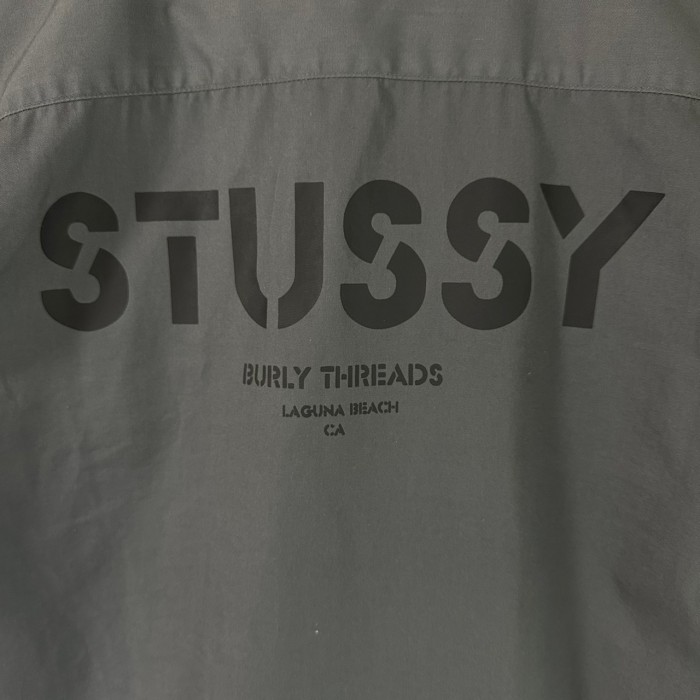 stussy ステューシー ワークシャツ L 半袖 バックロゴ | Vintage.City