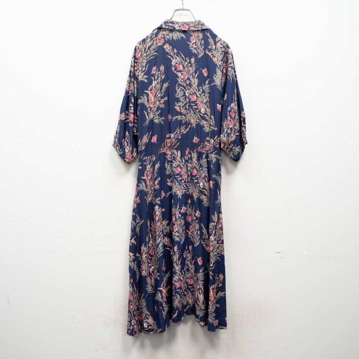USA VINTAGE FLOWER PATTERNED DESIGN ONE PIECE/アメリカ古着花柄 