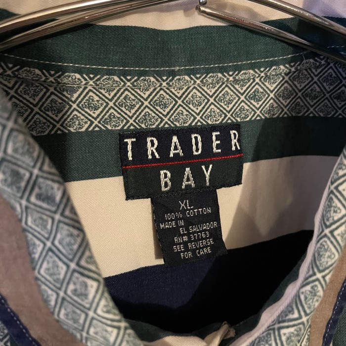 90’s TRADER BAY マルチストライプ シャツ | Vintage.City 빈티지숍, 빈티지 코디 정보