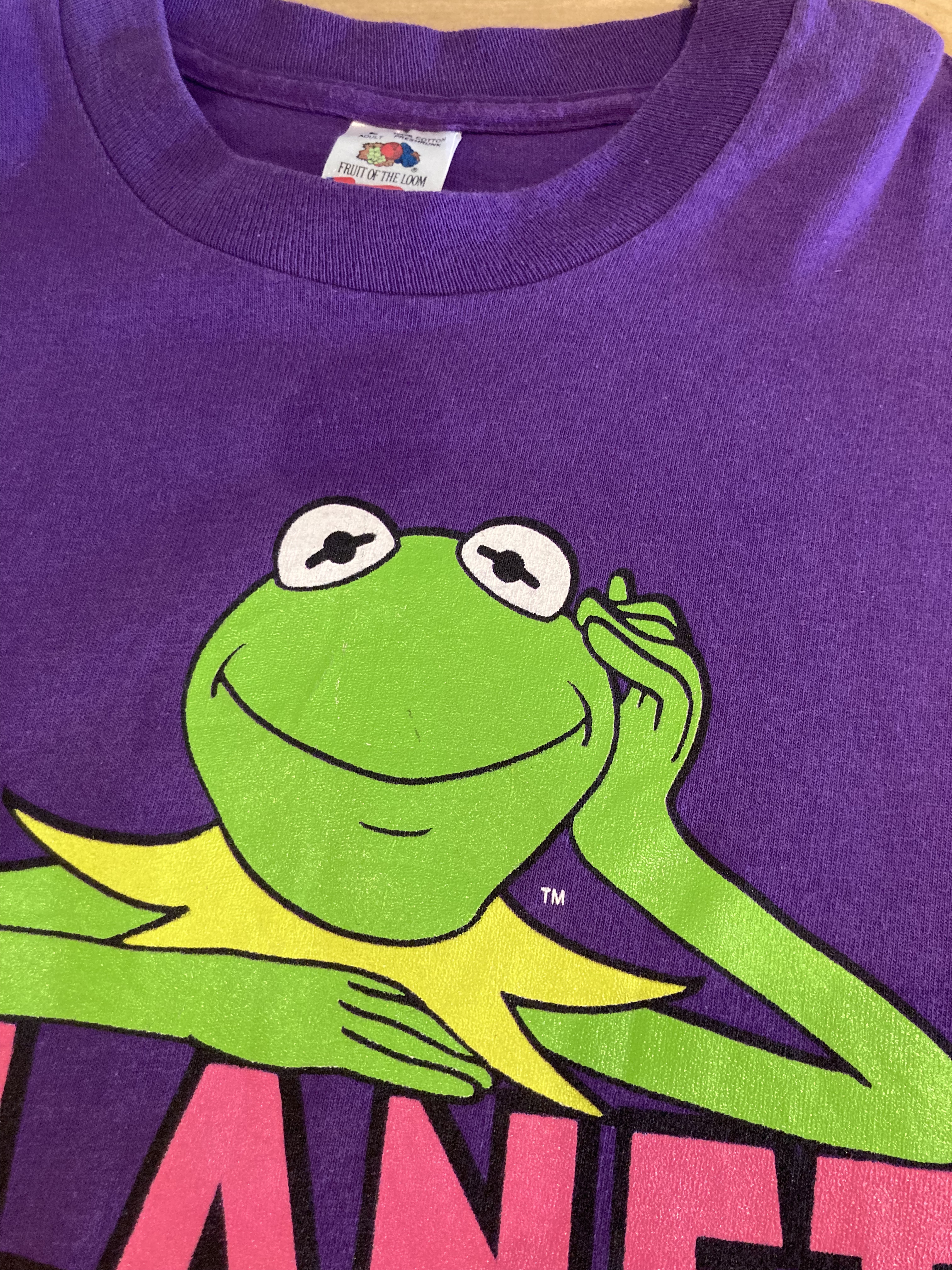 まことVTG美品　90s Kermit カーミット キャラクター ムービー　アニメ　Tシャツ