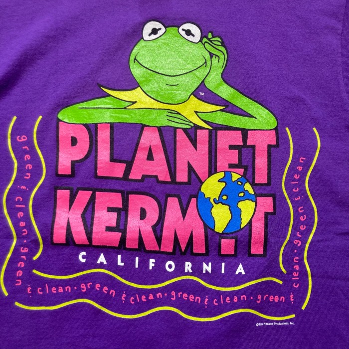 90s planet Kermit T-shirt プラネットカーミット半袖Tシャツ プリントTシャツ | Vintage.City 古着屋、古着コーデ情報を発信