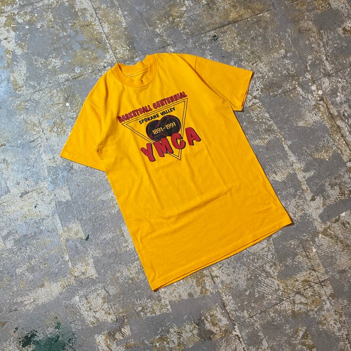 70s80s ヴィンテージtシャツ USA製 YMCA イエロー | Vintage.City 古着屋、古着コーデ情報を発信