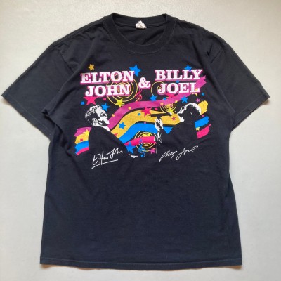 00s Elton John & Billy Joel 「face 2 face tour 2009」エルトンジョン&ビリージョエル　ツアーTシャツ プリントTシャツ | Vintage.City ヴィンテージ 古着