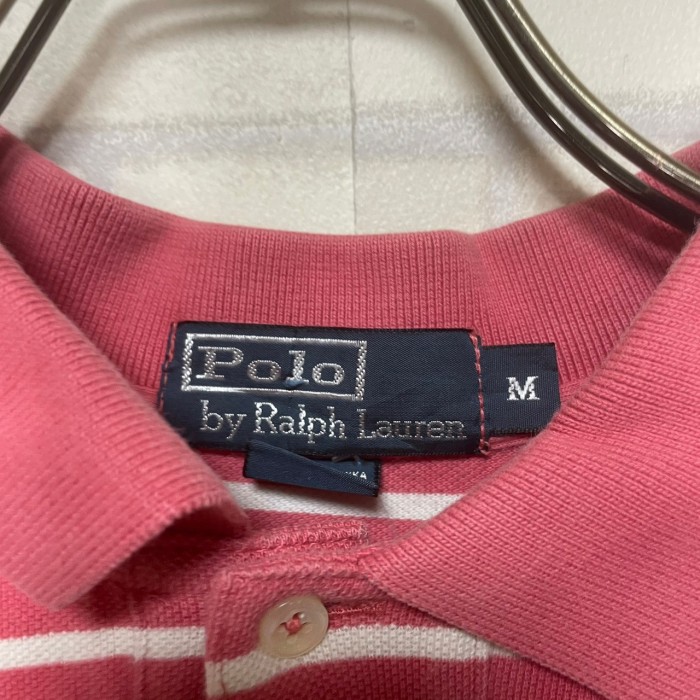 POLO by RALPH LAUREN    半袖ポロシャツ　M   刺繍　コットン100%   ボーダー | Vintage.City 빈티지숍, 빈티지 코디 정보