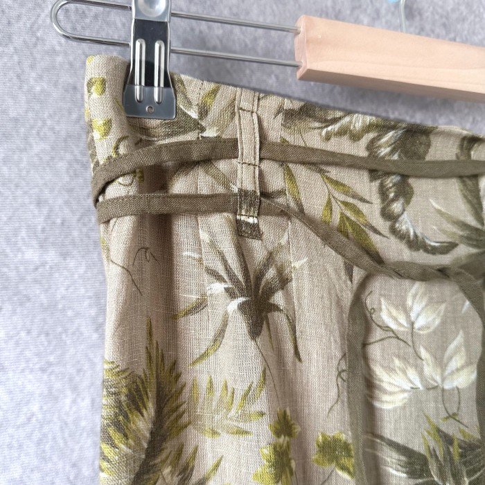 leaf pattern linen slit skirt | Vintage.City 빈티지숍, 빈티지 코디 정보