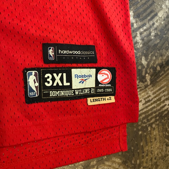 USED リーボック NBA ホークス ゲームシャツ 3XL レッド | Vintage.City 古着屋、古着コーデ情報を発信