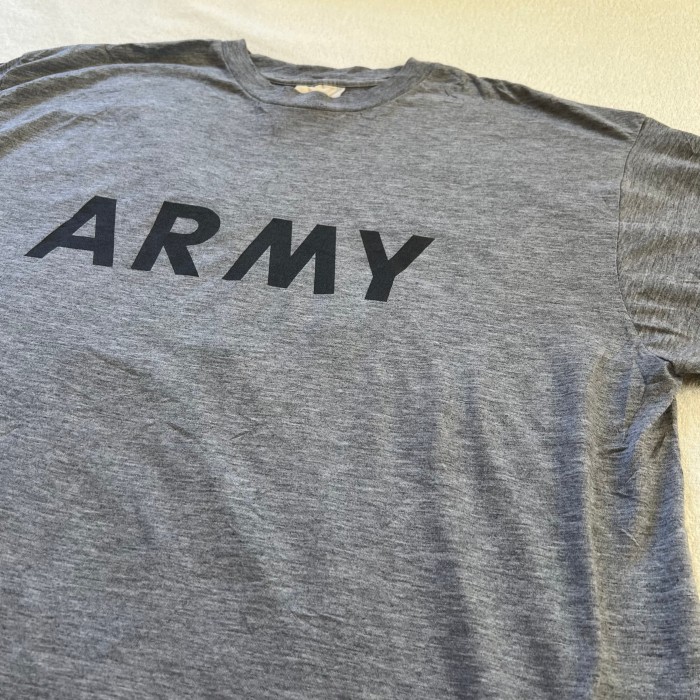 U.S ARMY PHYSICAL S/S T-SHIRT 米軍 フィジカル Tシャツ アーミー プリントTシャツ XL 杢グレー 実物 | Vintage.City 古着屋、古着コーデ情報を発信