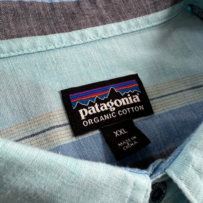 patagonia パタゴニア ボーダー 半袖 シャツ XXL サーフ ブルー | Vintage.City 古着屋、古着コーデ情報を発信