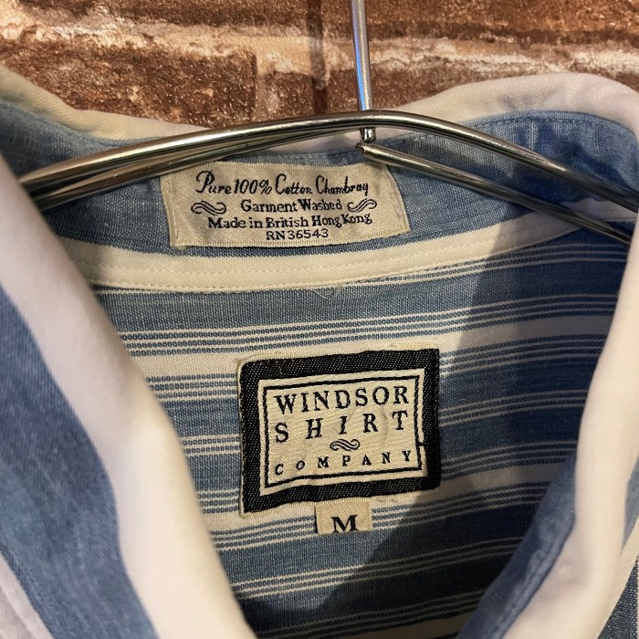 90’s WINDSOR SHIRT COMPANY ロンドンストライプ シャツ | Vintage.City 빈티지숍, 빈티지 코디 정보