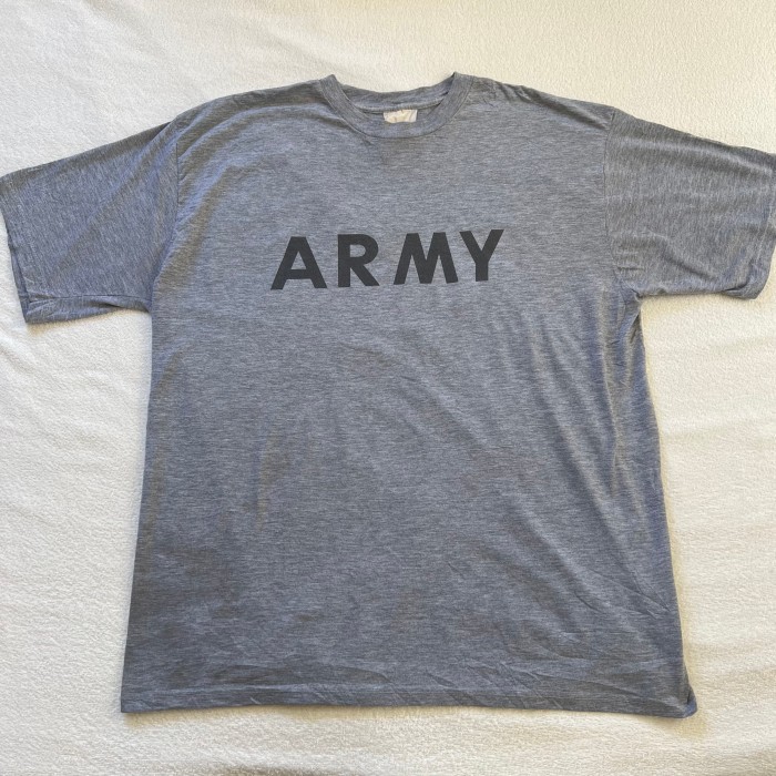 U.S ARMY PHYSICAL S/S T-SHIRT 米軍 フィジカル Tシャツ アーミー プリントTシャツ XL 杢グレー 実物 | Vintage.City 빈티지숍, 빈티지 코디 정보