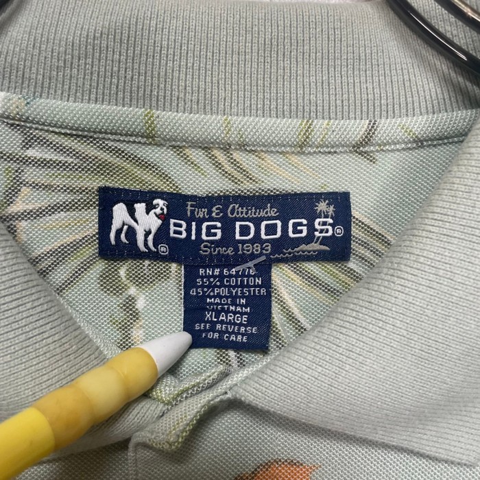 BIG DOGS   半袖シャツ　XL   総柄 | Vintage.City 古着屋、古着コーデ情報を発信