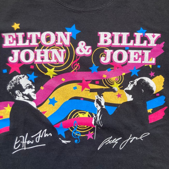 00s Elton John & Billy Joel 「face 2 face tour 2009」エルトンジョン&ビリージョエル　ツアーTシャツ プリントTシャツ | Vintage.City 빈티지숍, 빈티지 코디 정보